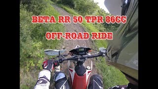 Beta RR 50 Tpr 86cc offroad ride [upl. by Monique]