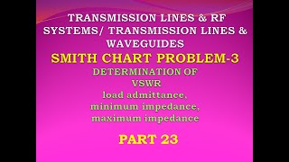 Smith chart problem 3  EC8651  Transmission lines and RF systems [upl. by Aleb]