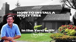 How to install a Holly Tree  In the Yard with Gary Alan [upl. by Waylin]