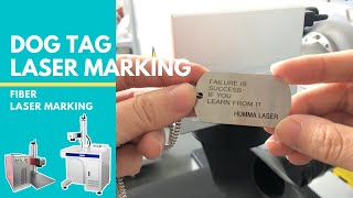 Dog tag engraving machine new type engrave method use fiber marking machine [upl. by Dayiz]