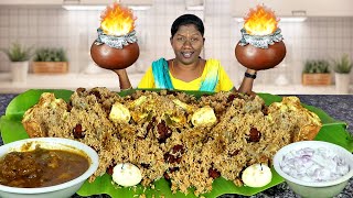 POT CHICKEN BIRYANI  POTTALAM BIRYANI PAANAI CHIKCEN BIRYANI EATING SHOW IN TAMIL FOODIES DIVYA [upl. by Acinok]