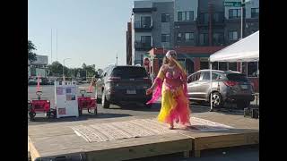 Sapphire belly dancing at the New America Art Festival [upl. by Amsed969]