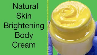 Natural Skin Brightening Body Cream With Coconut Oil Aloe Vera Gel And Buriti Aguaje Oil [upl. by Siednarb]