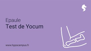 Epaule  Test de Yocum [upl. by Rein]