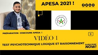 Préparation concours APESA 2021 Vidéo 1 [upl. by Bannister]