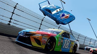 The King Flips Over the Pack  Forza Motorsport 7  Cars 3NASCAR [upl. by Lesnah198]