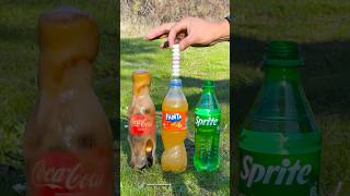 Which drink will win Try Mentos with Sprite Fanta or CocaCola [upl. by Kacerek]