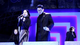 180217 Taecyeon and Baek Ji Young quotMy Ears Candyquot PyeongChang 2018 Kpop Live Site Concert Talk [upl. by Auhsoj471]