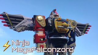 Deluxe Ninja MegaFalconzord 1995 toy review MMPR The MovieSeason 3 [upl. by Popelka156]