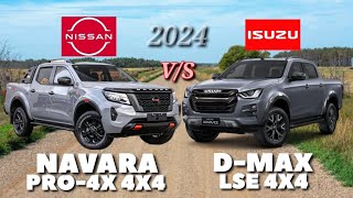 NISSAN NAVARA PRO4X 2024 vs ISUZU DMAX LSE 2024 [upl. by Alyt]