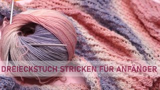 Dreieckstuch stricken für Anfänger DIY Leichte Brise [upl. by Demahom]