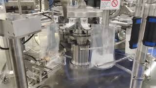 Minipack International Fully Automatic 8 Station Doy Pack Packaging Machine Water Filling [upl. by Sekofski]