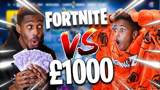 I Bet A £1000 That My Brother Couldnt BEAT Me At Fortnite [upl. by Janela93]