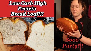 Low CarbHigh Protein Bread Loaf Recipe  Proofed with yeastno gluten or nuts  PSMF [upl. by Tab]