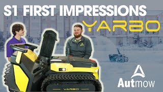 First Impressions Yarbo S1 Snow Blower Review [upl. by Ahsemat]