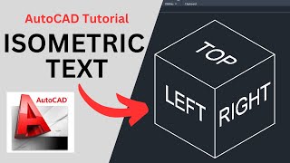 ISOMETRIC TEXT Tutorial  AutoCAD [upl. by Armando]