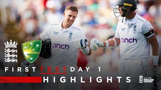 Root Begins Series with Century  Highlights  England v Australia Day 1  LV Insurance Test 2023 [upl. by Andriette]