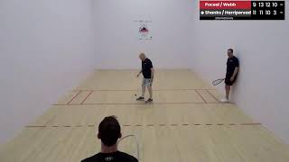 Mens Open Doubles QF WebbPocsai vs HarripersadShanks  2024 Canadian National Championships [upl. by Mark]