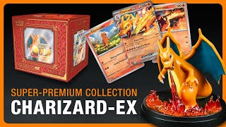 Satisfying Unboxing  Charizard Ex SuperPremium Collection  ASMRVibes [upl. by Halla]