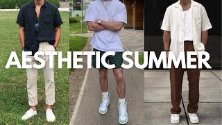 7 Aesthetic Outfit Trends For Men Summer 2022 [upl. by Anippesuig]