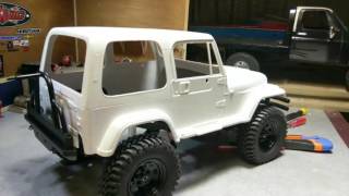 Rc4wd trailfinder 2 SWB Tamiya yj jeep build [upl. by Justis]