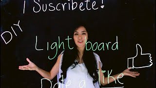 Cómo hacer un pizarrón con luz  Ligthboard DIY  Jessy Bunka Crafts [upl. by Luwana]