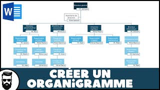 Créer un ORGANIGRAMME sur WORD [upl. by Barabas]