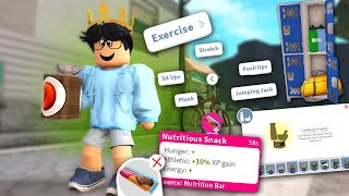 HIDDEN DETAILS in the NEW BLOXBURG GYM AND SKILL UPDATE [upl. by Oluas]