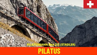 Cab Ride PILATUS the steepest cogwheel railway in the world Switzerland Train driver’s view in 4K [upl. by Davidson]