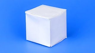 How to make a Paper 3D Cube with a4 paper  New Way [upl. by Zelten]