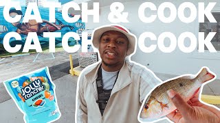 Turning Jolly Ranchers into BAIT Catch Clean Cook LANE SNAPPER BEST FRIED FISH [upl. by Adirehs816]