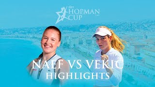 Hopman Cup Womens Final Womens Singles Final Donna Vekić vs Céline Naef [upl. by Ytsenoh]