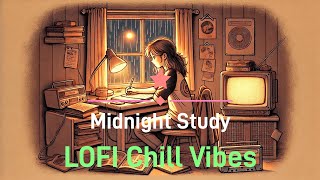 Midnight Study with Retro Tunes 🎧  LoFi Chill Vibes for Late Night Focus [upl. by Anairad126]