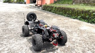 Main Tanpa Hardbody  CHASSIS  FRAME METAL  KYX SCX10 II  RC ADVENTURE CRAWLER OFF ROAD  4K HDR [upl. by Enael]