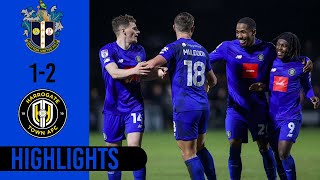 Sutton United 12 Harrogate Town Highlights [upl. by Lenahtan]