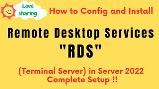 How to config and Install Remote Desktop Services RDS Terminal Server in Server 2022 Complete Setup [upl. by Jelks]