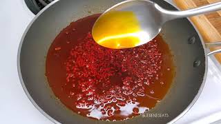 How to make Annatto Oil  Achiote Seed Oil  Jerenes Eats [upl. by Yatnoj]