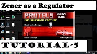 zener diode as a voltage regulator on proteus project5 [upl. by Barbabra]