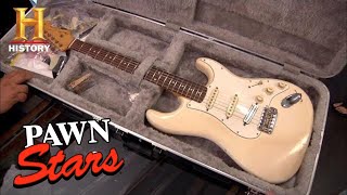 Pawn Stars RARE EXPENSIVE GUITAR MADE MUSIC HISTORY Season 8  History [upl. by Camfort]