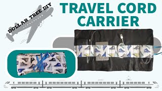 Dollar Tree DIY  Travel Cord Carrier [upl. by Ianahs772]