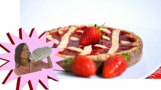 Crostata Per Diabetici  Crostata alle Fragole Senza Zucchero e Senza Burro [upl. by Healy]