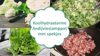 Koolhydraatarme Andijviestamppot met spekjes [upl. by Elehcar67]