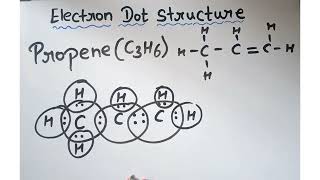 Easy trick to draw electron dot structure of propene [upl. by Markos]