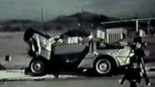 DeLorean DMC12 40mph Crash Test [upl. by Lewert]