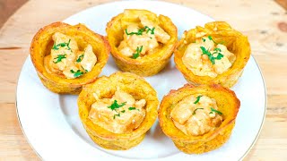 ¡La Mejor Receta para Hacer Tostones Rellenos sin Tostonera Te Sorprenderás [upl. by Attennhoj525]