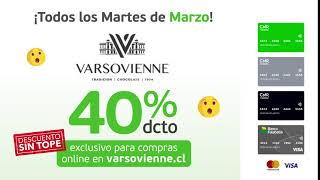 ¡Todos los martes 40 dcto en Varsovienne [upl. by Audsley752]