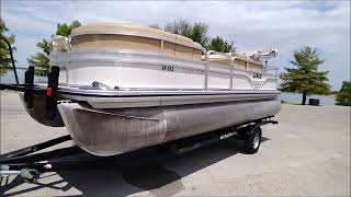 2018 LOWE 212 SF PONTOON WITH MERCURY 115 HP PRO XS quot4 STROKEquot LAKE TEST AND LAND INSPECTION [upl. by Airdni]