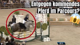 Kam euch schon mal ein Pferd im Parcours entgegen 😱  In Mechelen ist zum Glück alles gut gegangen [upl. by Alejoa]