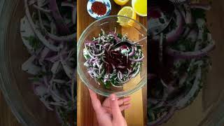 Sumac Onions httpswwwunicornsinthekitchencomturkishsumaconionsrecipe [upl. by Dranrev848]