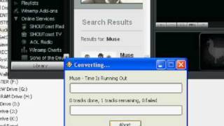 How to Convert Transcode Audio File Formats with Winamp 5xflv [upl. by Aniakudo842]